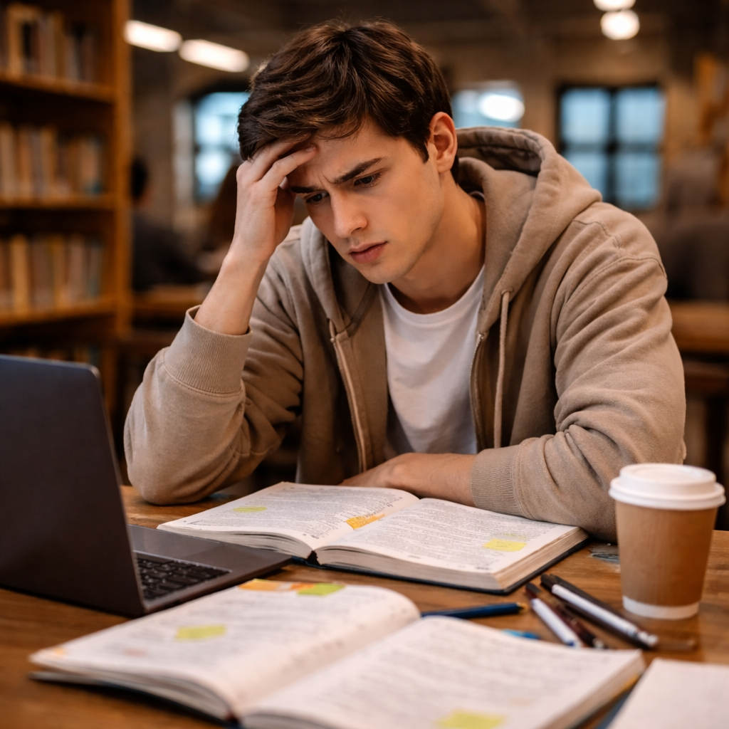 Student som studerar